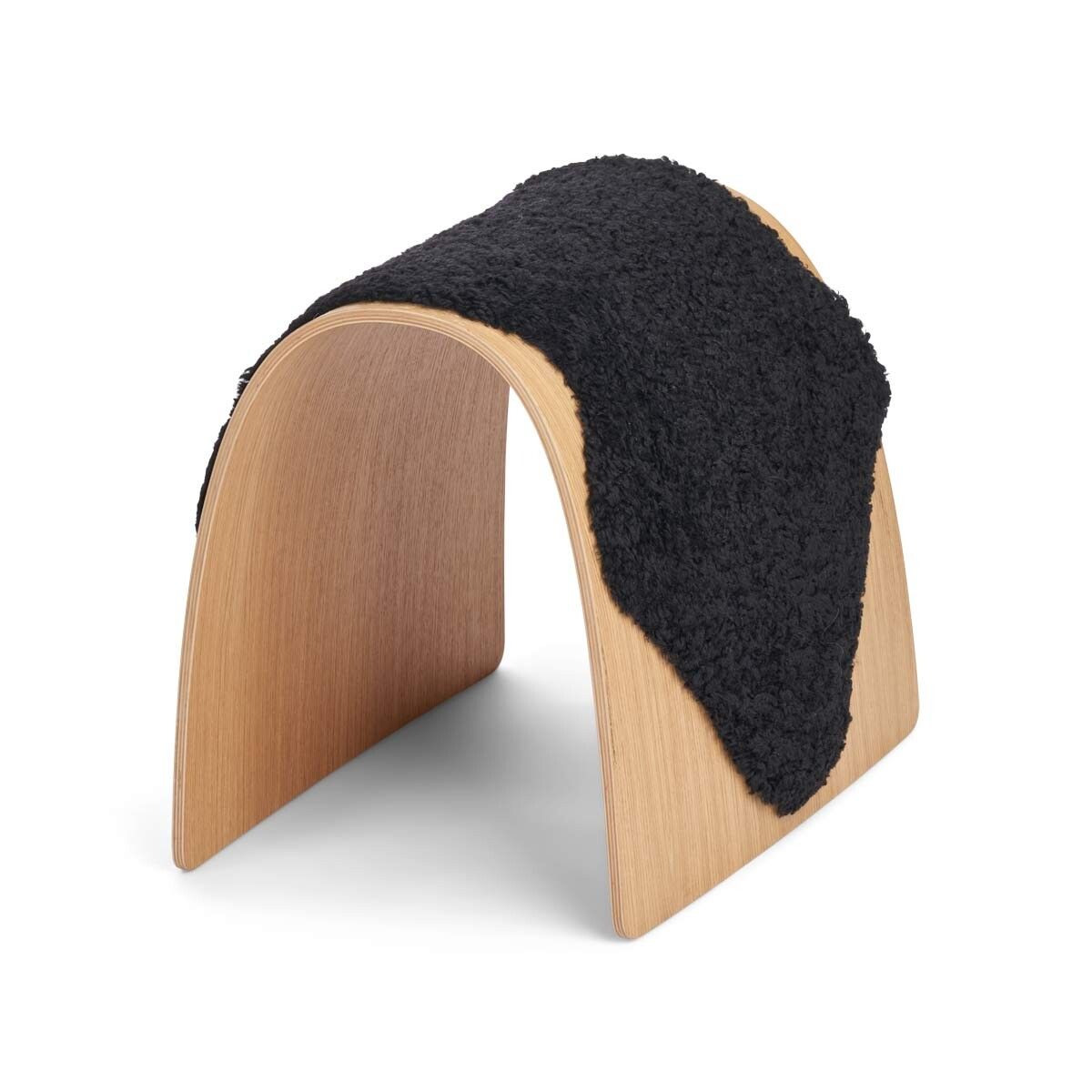 Sheep Stool cover | Korthåret | New Zealand Svart
