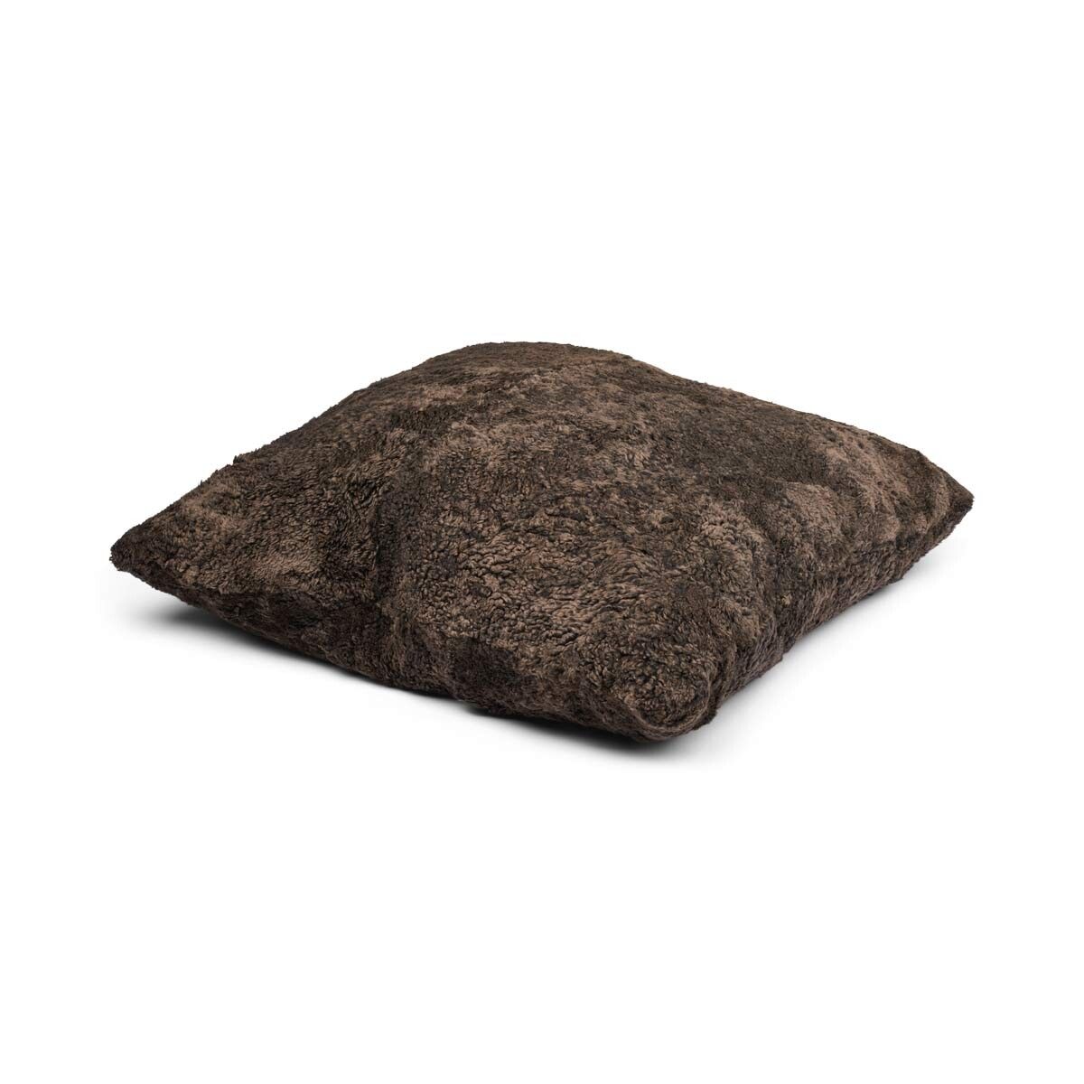 Maxi Float pute | Korthåret | New Zealand | Dobbeltsidig | 90x90 cm Cappuccino