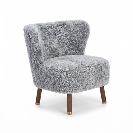 Emil Lounge Chair | Korthåret Lys Grå