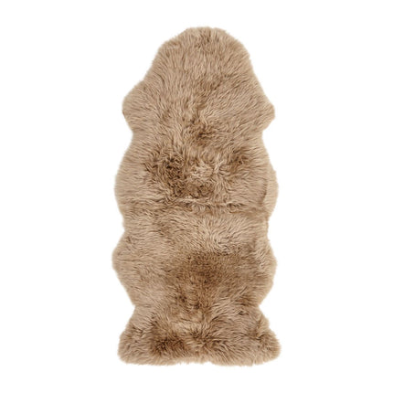 New Zealand saueskinn | lang ull | teppe 135 cm Taupe