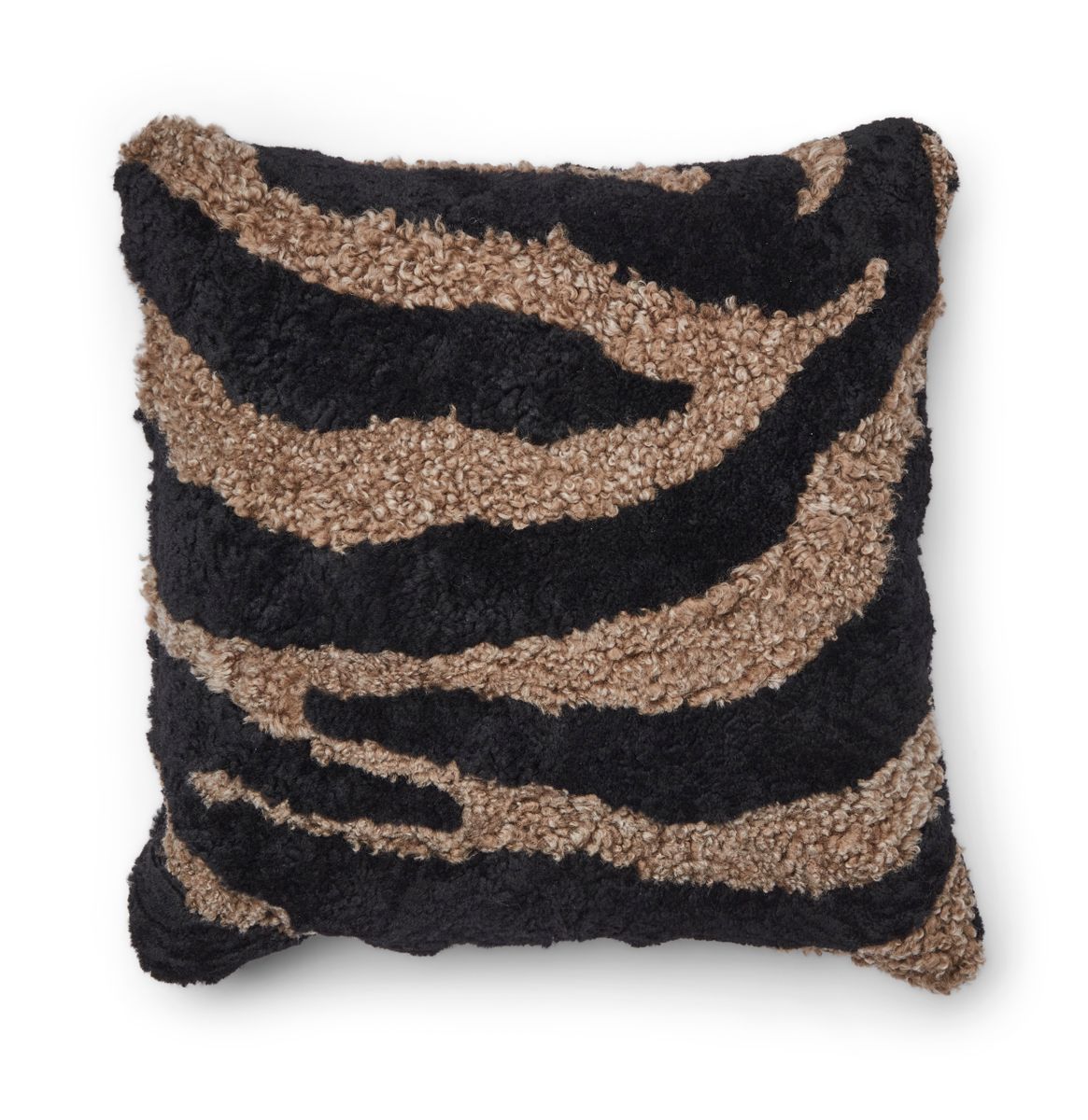 Zebra saueskinnpute | Korthåret | New Zealand | Dobbeltsidig | 60x60 cm