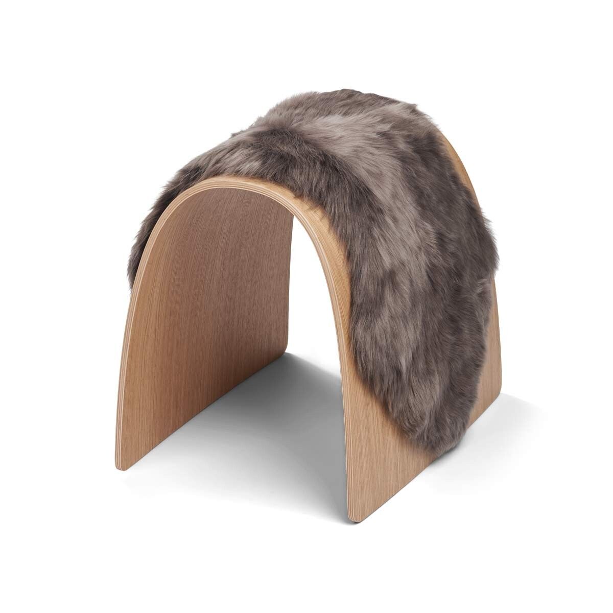 Sheep Stool cover | Langhåret | New Zealand Valnøtt