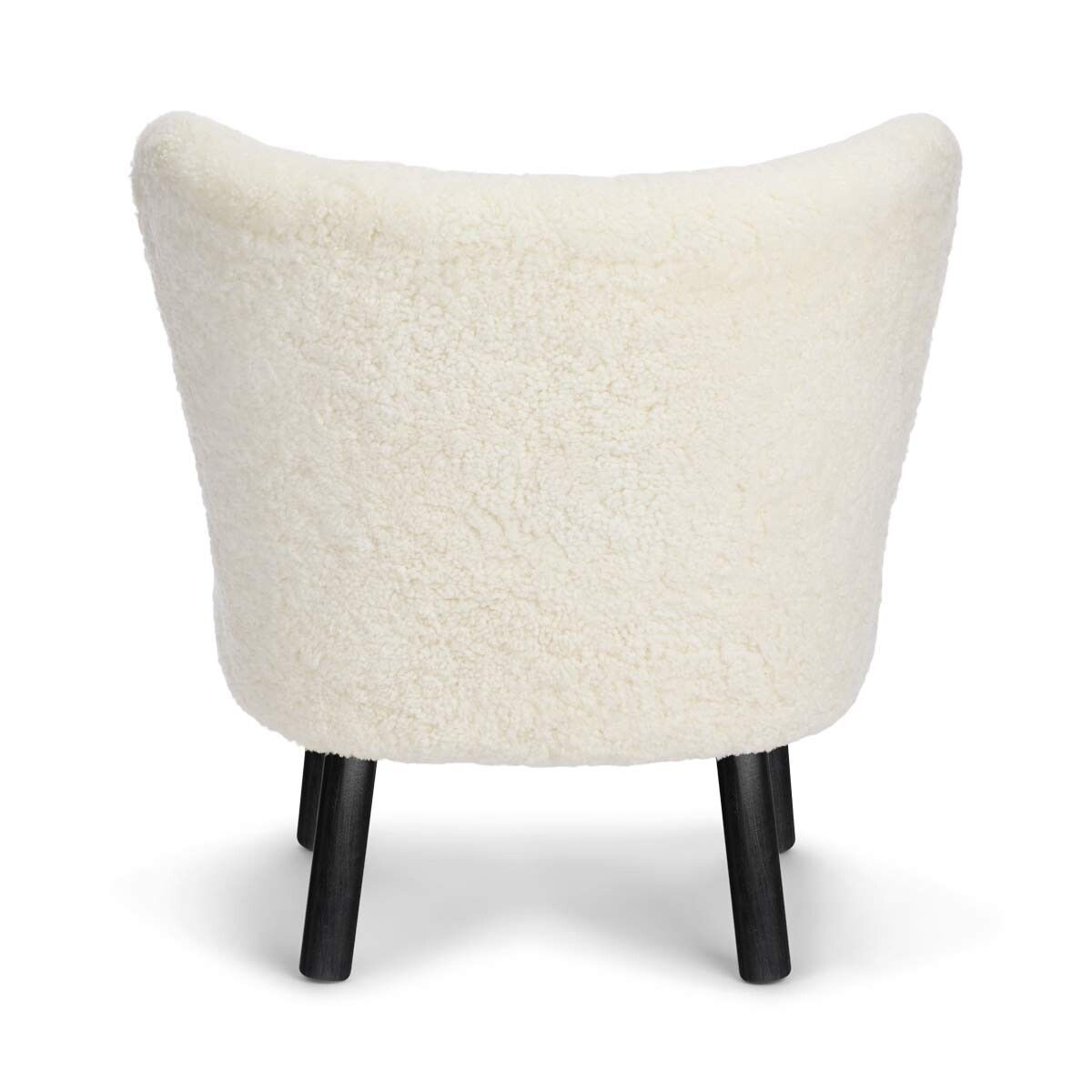Emily Lounge Chair | Korthåret Hvit
