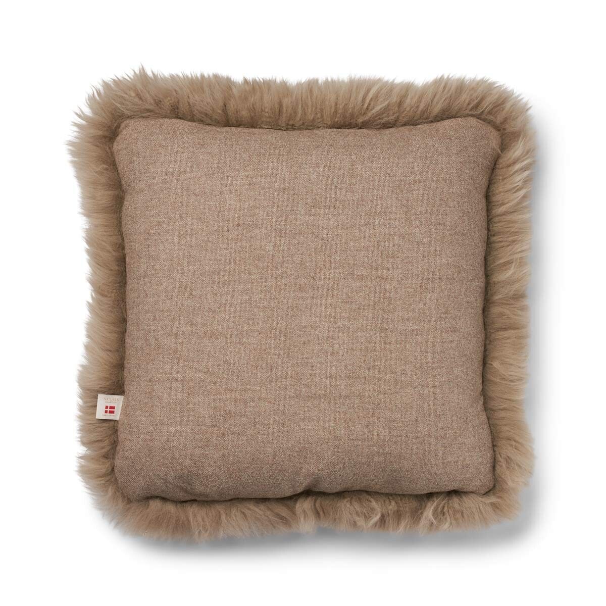Classic Collection | Ullpute | Langhåret | 52x52 cm | 34x52 cm  Beige / Lysebrun