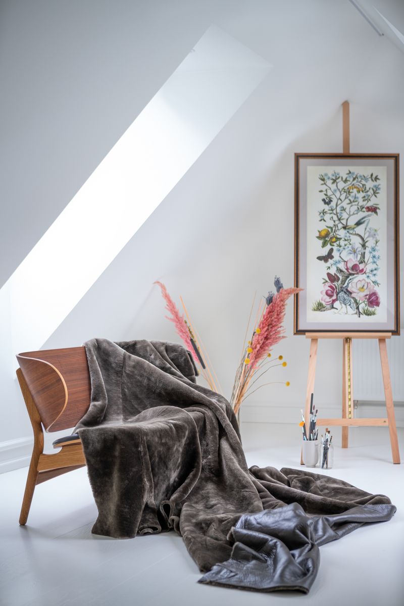 Saueskinnteppe | Double Face | Australien | 140x200 cm Svart