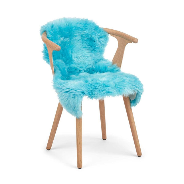 New Zealand saueskinn | lang ull | farget | 90 cm Coral Peacock