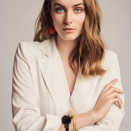 Nicki øredobber Svart / Hvit