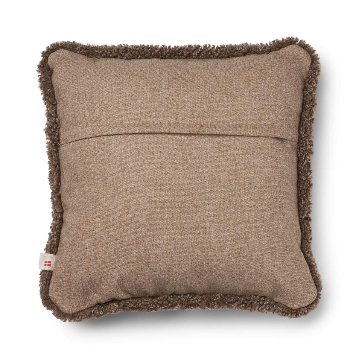 Classic Collection | Ullpute | Korthåret | Dobbeltsidig | 52x52 cm | 34x52 cm  Beige / Lysebrun