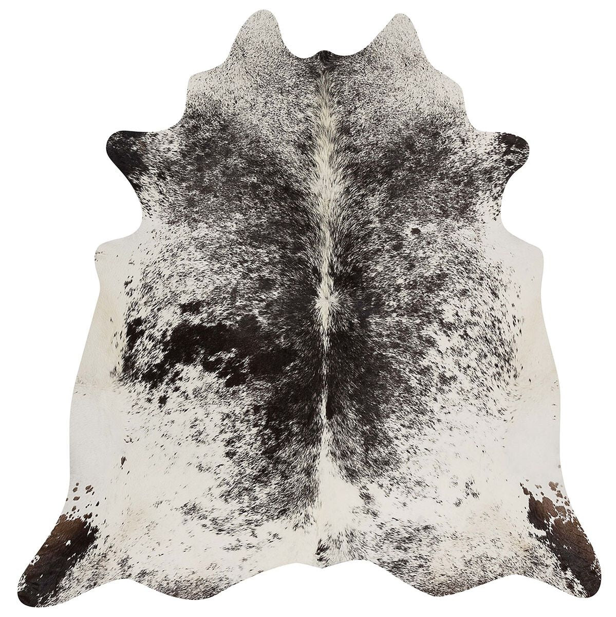 Premium Naturlige Kuskinn Salt / Pepper / Sort / Hvit