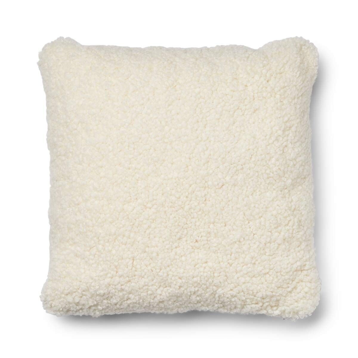 Checked Collection | Ullpute | Korthåret | 52x52 cm | 34x52 cm Rutete / Beige / Hvit
