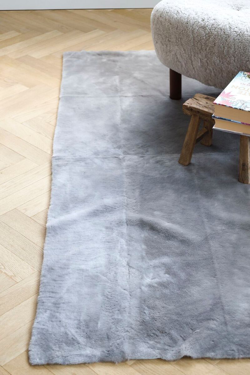 Design Mokkasin teppe Sølvgrå