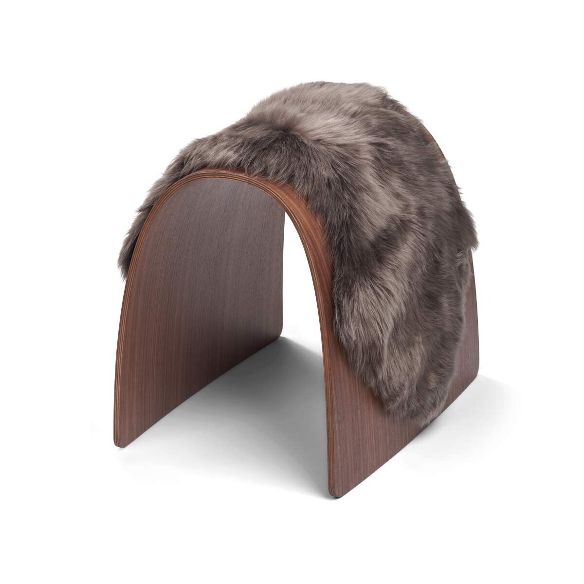 Sheep Stool cover | Langhåret | New Zealand Valnøtt
