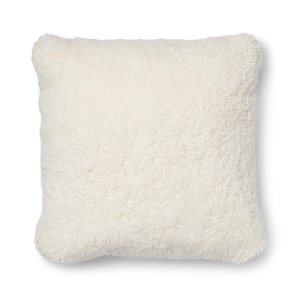 Classic Collection | Ullpute | Korthåret | 52x52 cm | 34x52 cm Sølv / Hvit