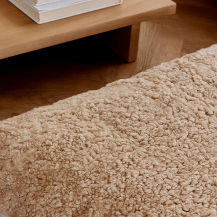 Maxi Float pute | Korthåret | New Zealand | Dobbeltsidig | 90x90 cm Koksgrå