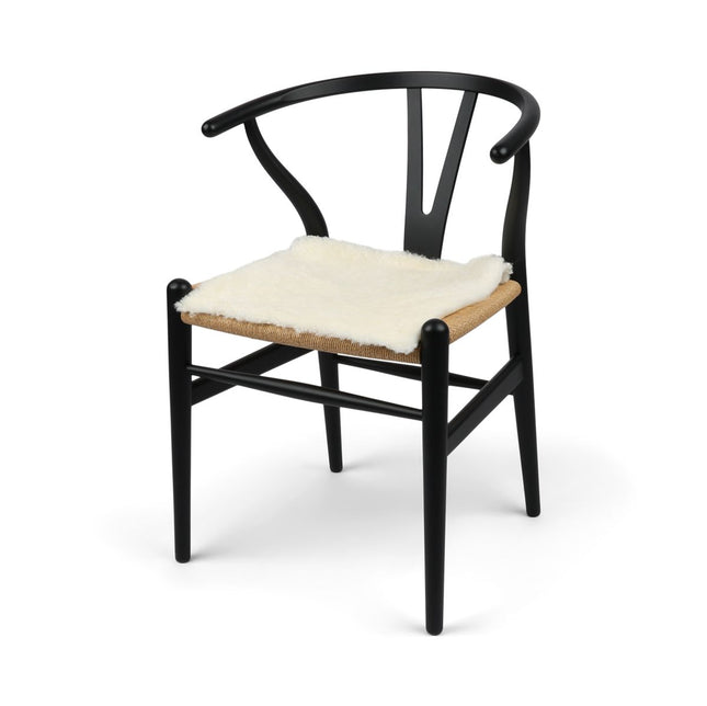 Saueskinnpute | Korthåret | New Zealand | 40x40 cm Hvit