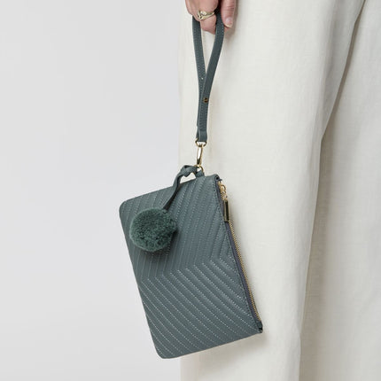 Helene Clutch Antikk Grønn