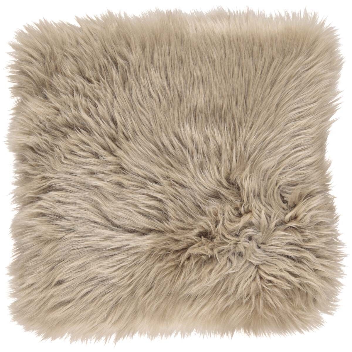 Setepute m/fyll | Langhåret | New Zealand | 37x37 cm Lysebrun