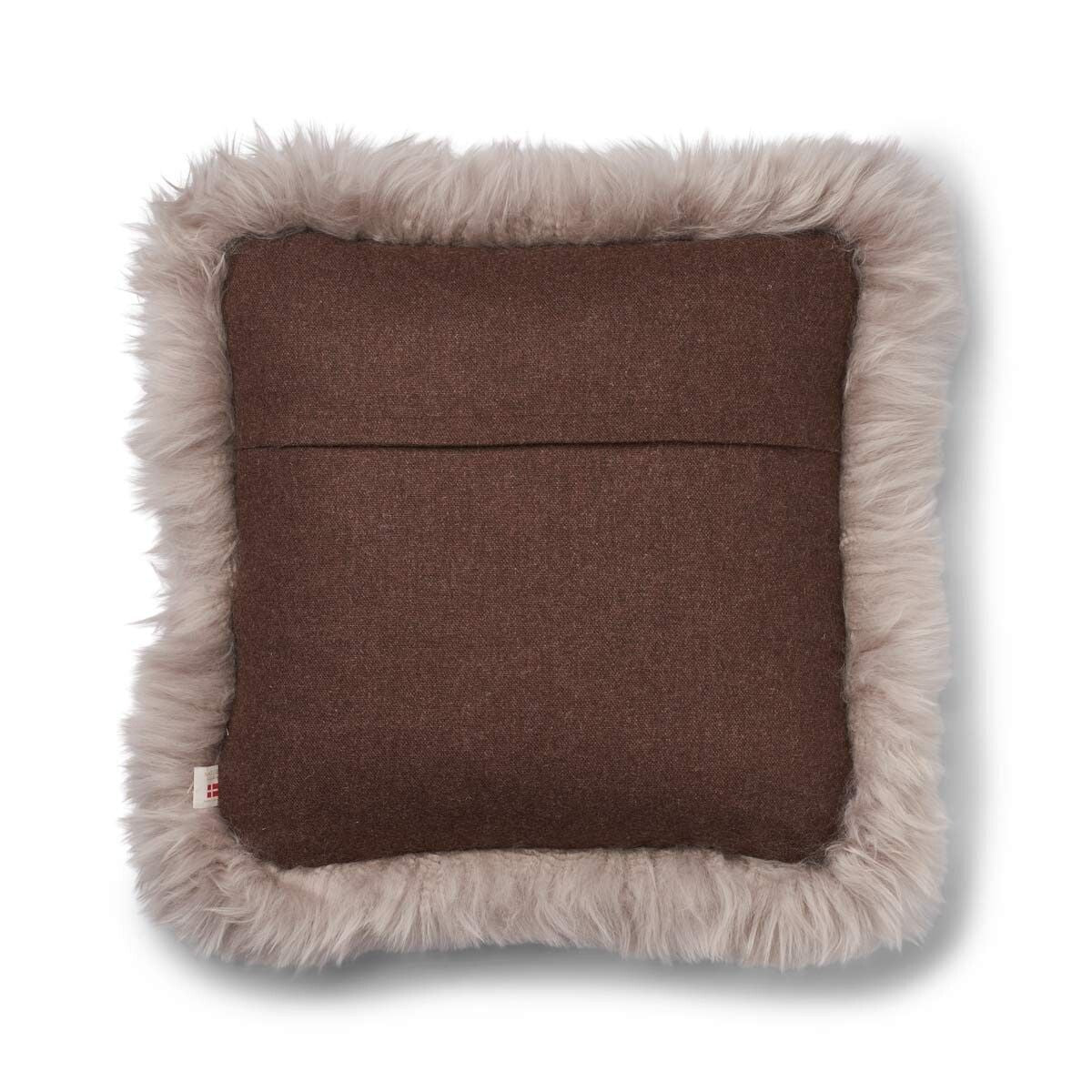Classic Collection | Ullpute | Langhåret | Dobbeltsidig | 52x52 cm | 34x52 cm Brun / Dove