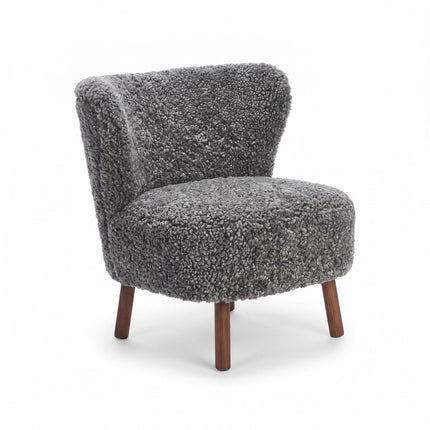 Emil Lounge Chair | Korthåret Grå