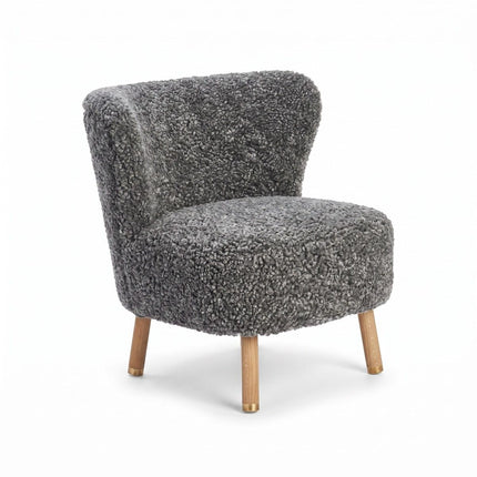 Emil Lounge Chair | Korthåret Grå