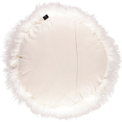 Saueskinnpute | Krøllet | Tibet | Ø45 cm, Ø62 cm & Ø38 cm Hvit