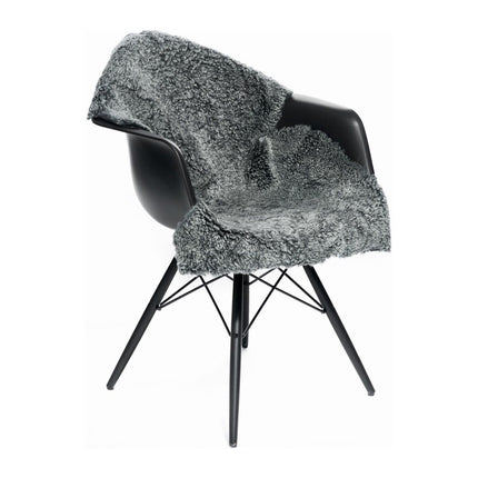 Premium Saueskinn | Korthåret | Krøllet | 100x60 cm Grå