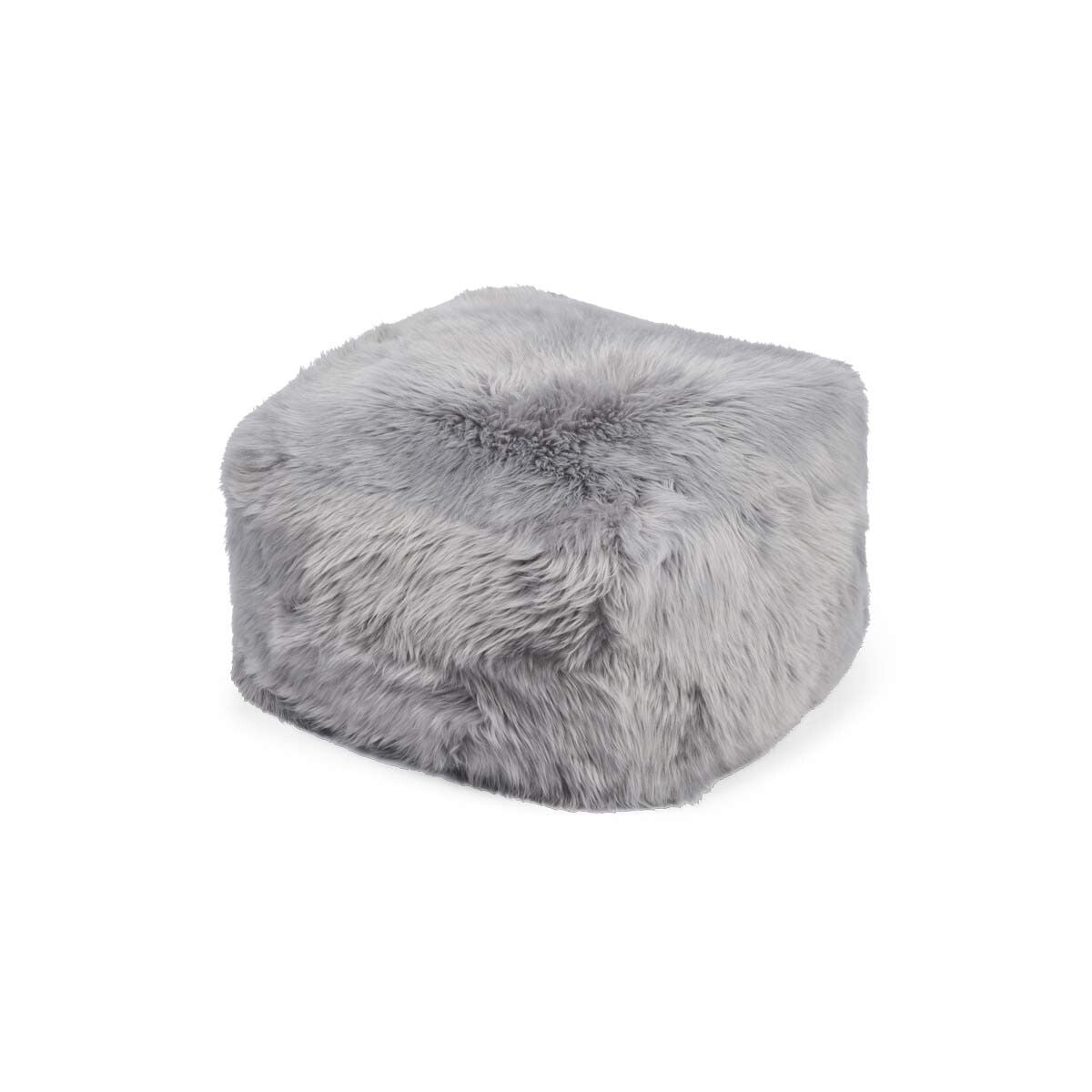 Puff | Langhåret | New Zealand | Lærbakside Lys Grå