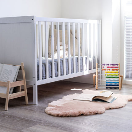 Baby saueskinn | kort ull | New Zealand | 80 cm Lys Rosa