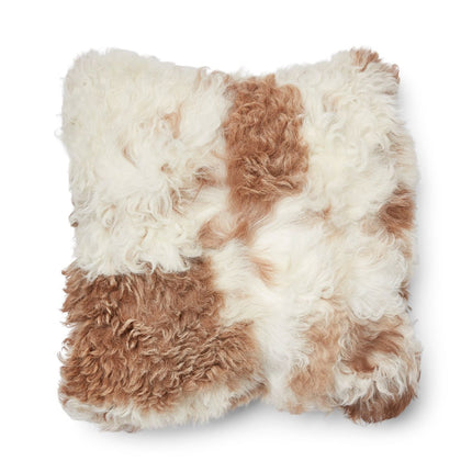 Saueskinnpute | Toscana | Dobbeltsidig Brun / Beige Mix