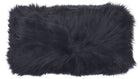 Saueskinnpute | Langhåret | New Zealand | Dobbeltsidig | 25x50 cm Svart