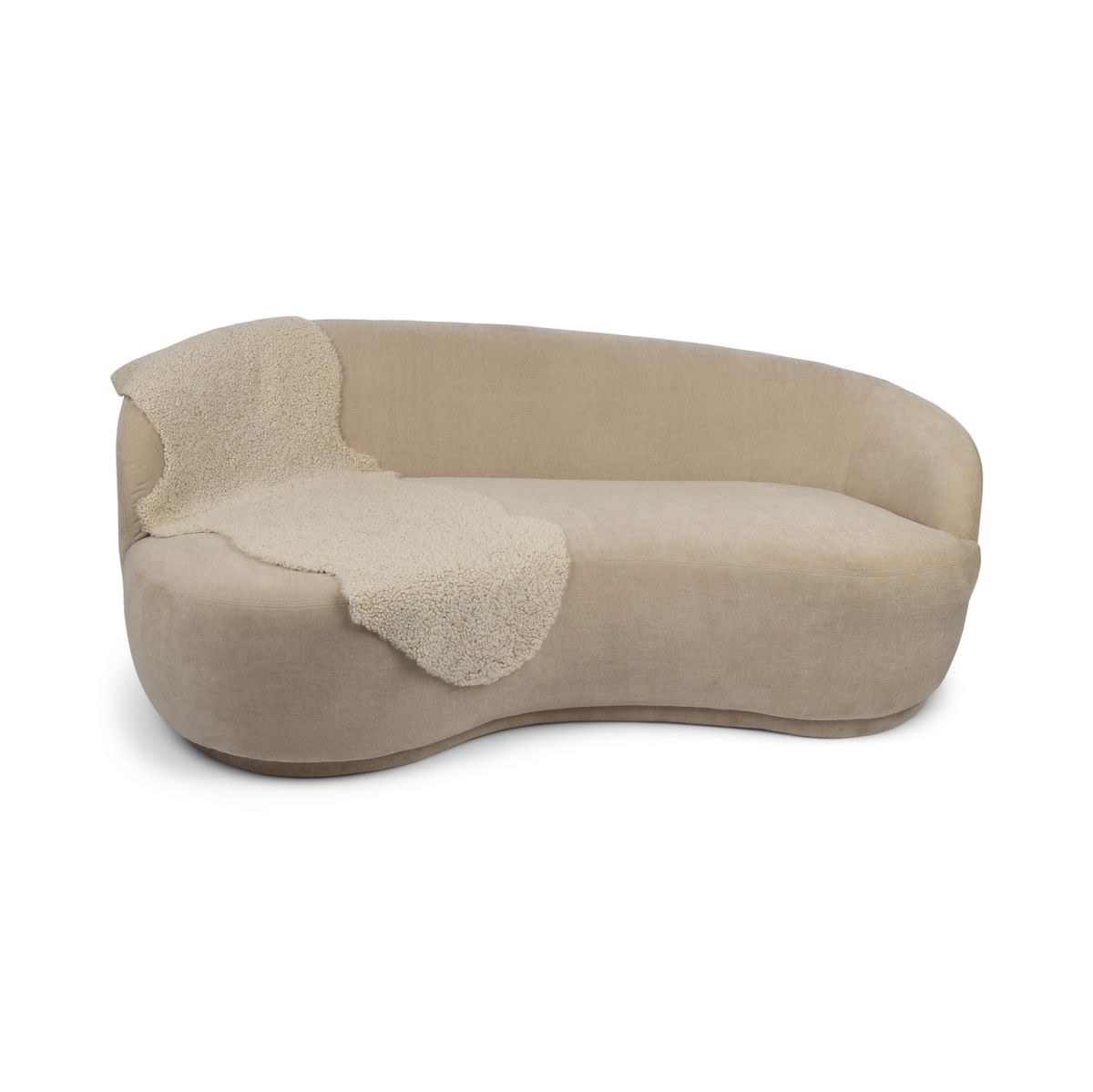Saueskinn | Korthåret | New Zealand | 160x60 cm Beige