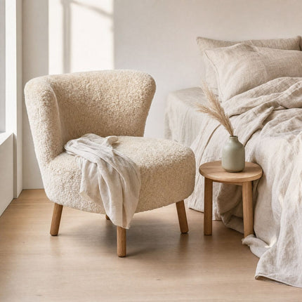 Emil Lounge Chair | Korthåret Koksgrå
