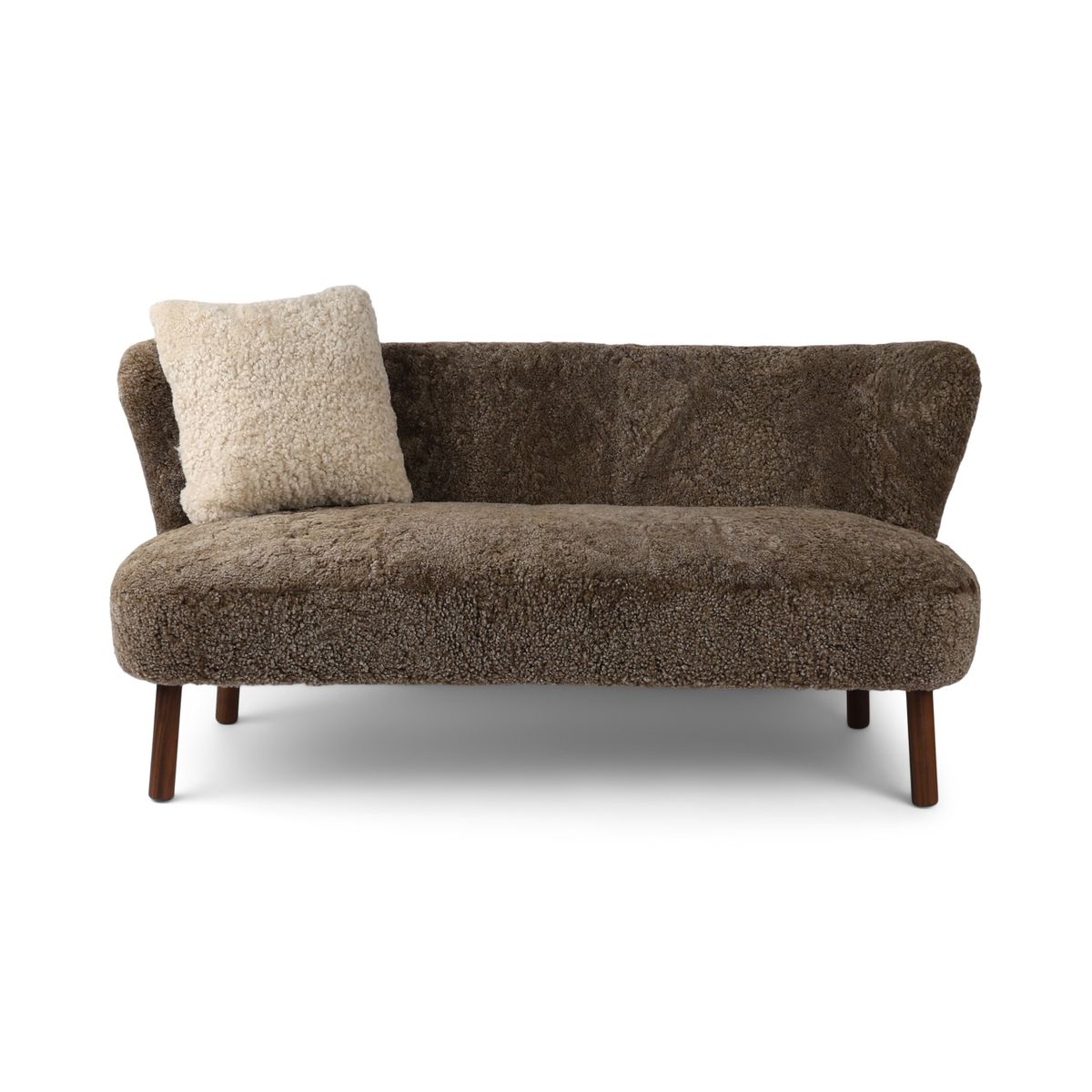 Emanuel 2-seters sofa Lysebrun