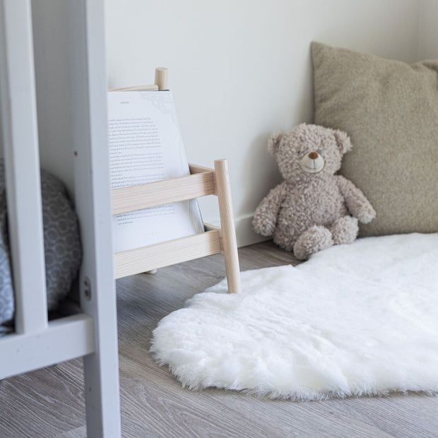 Baby saueskinn | kort ull | New Zealand | 80 cm Hvit