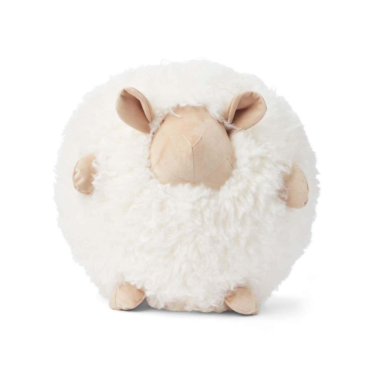 Cute Sheep | Korthåret | New Zealand | D28 cm Beige / hvit