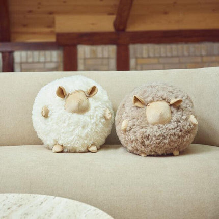 Cute Sheep | Korthåret | New Zealand | D28 cm Beige / hvit