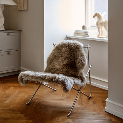 New Zealand saueskinn | lang ull | 100 cm Lilla