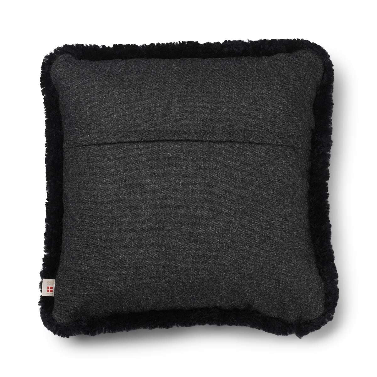 Classic Collection | Ullpute | Korthåret | Dobbeltsidig | 52x52 cm | 34x52 cm Koksgrå / Svart