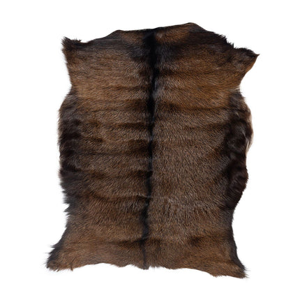 Premium geiteskinn | Tibet | 90x60 cm Svart / Brun