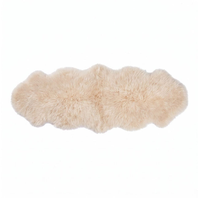 Fellvang Dobbel Saueskinnsfell | Langhåret | New Zealand | 160x60 cm Champagne