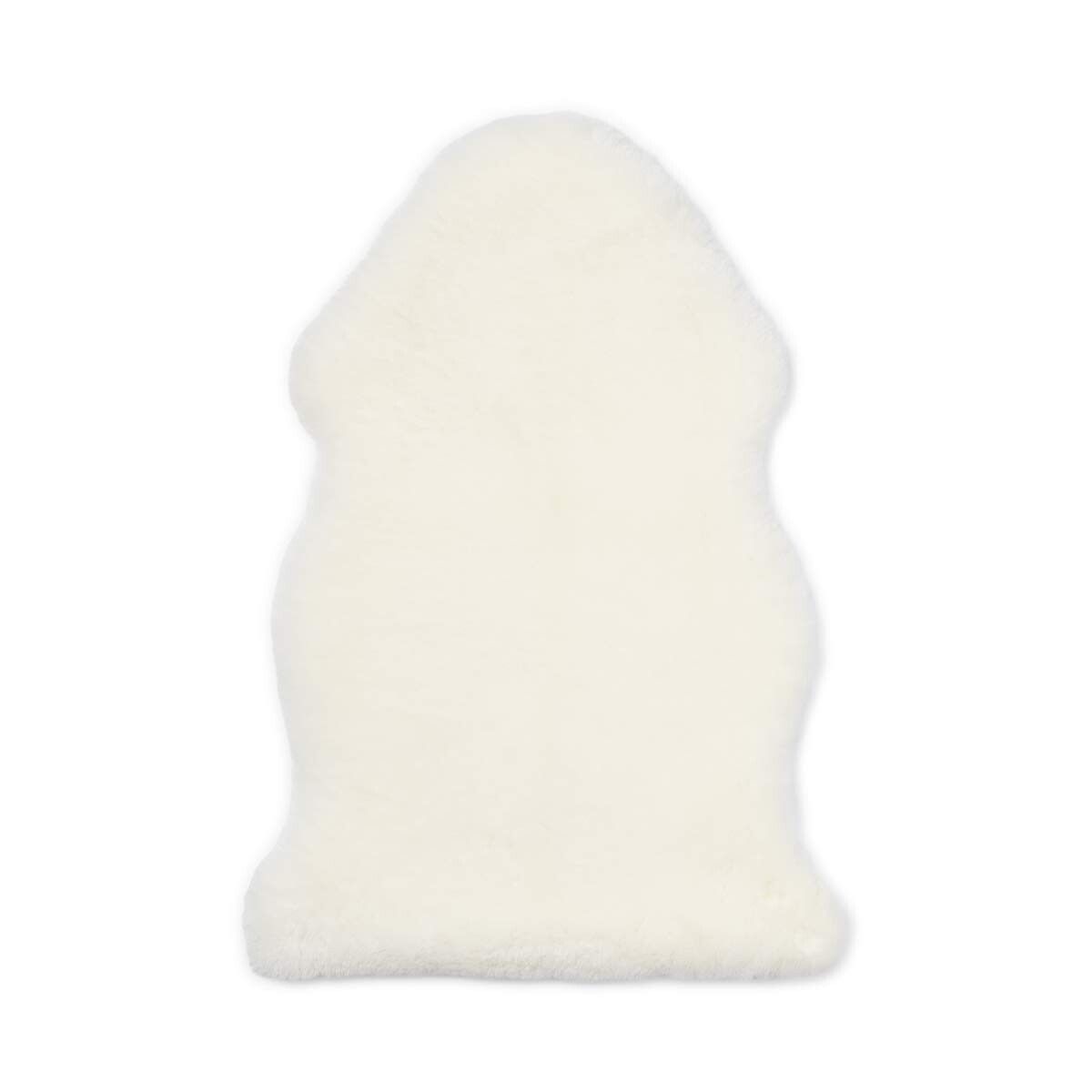 Baby saueskinn | kort ull | New Zealand | 80 cm Hvit