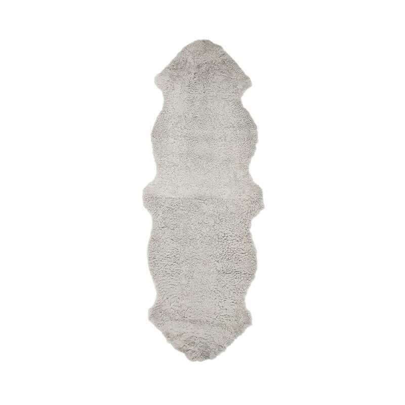  Dobbelt Saueskinn | New Zealand | Kort ull | 170x60 cm Merino grå