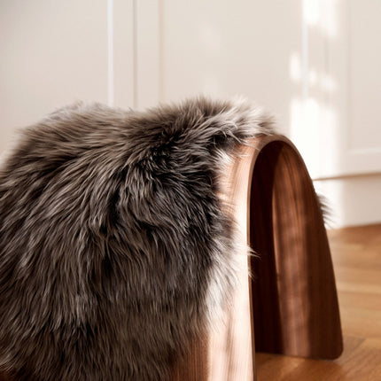 Sheep Stool cover | Langhåret | New Zealand Svart