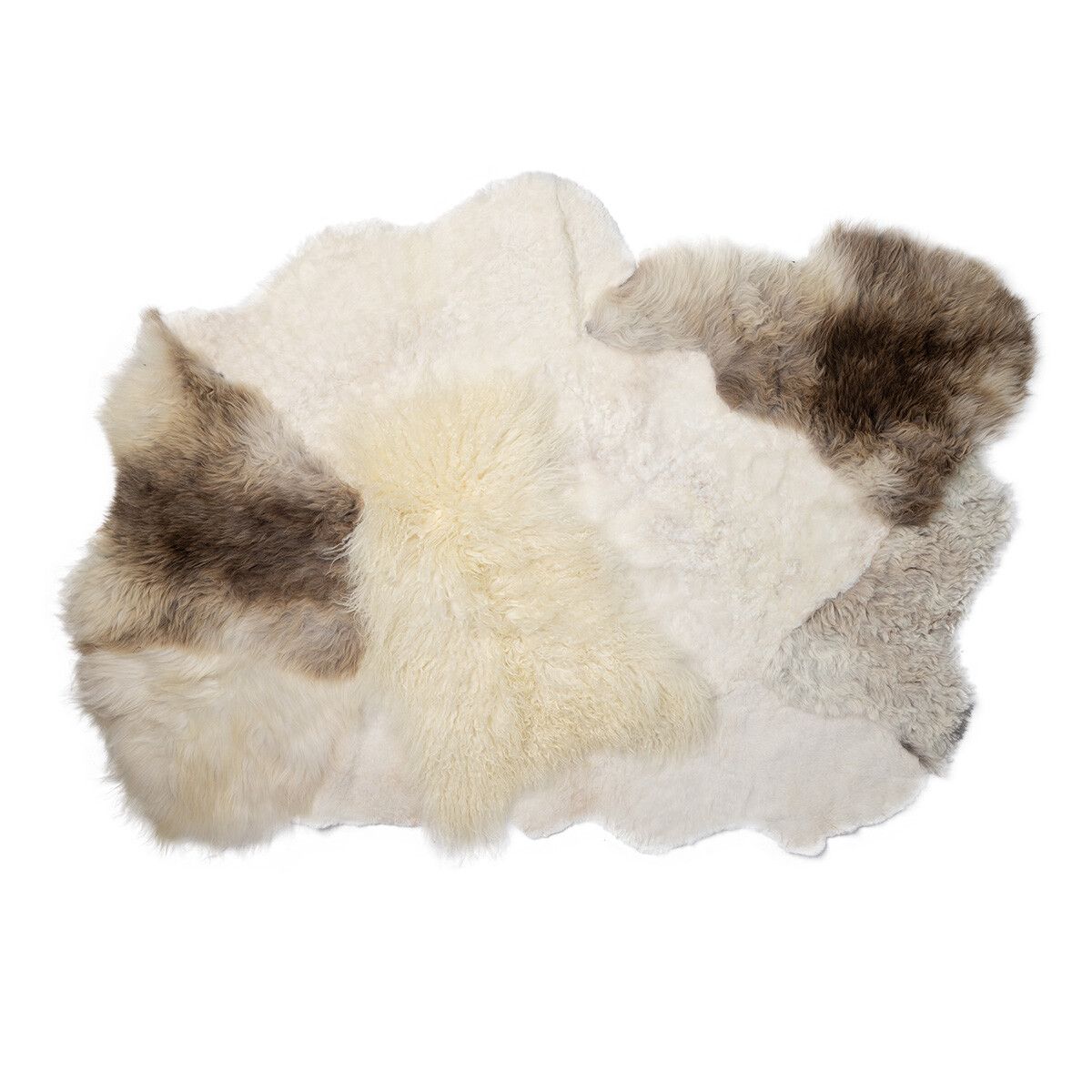 Designgulvteppe | Langhåret, korthåret Naturlig Beige / Miks