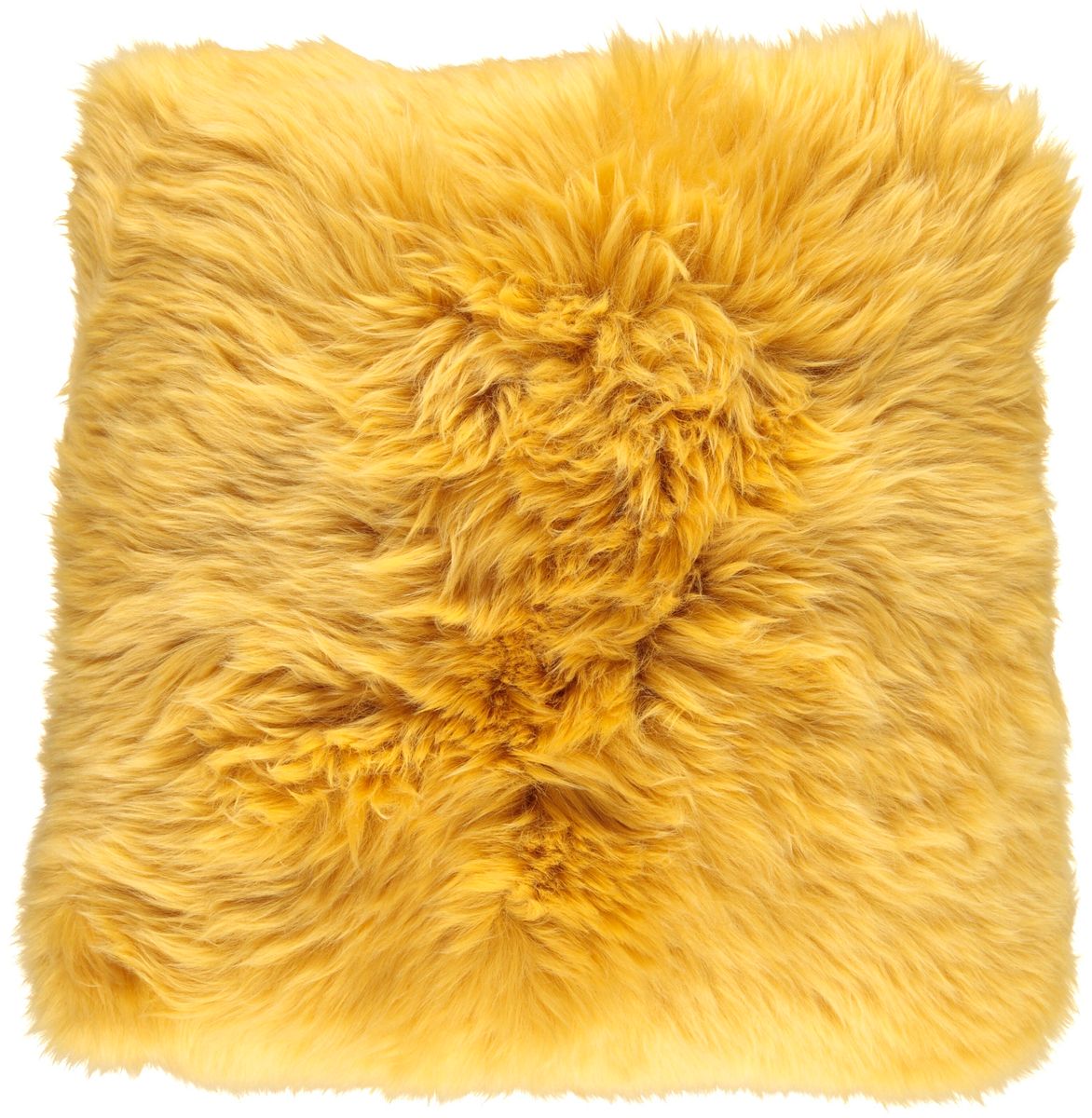 Saueskinnspute | Langhåret | New Zealand | 35x35 cm Gul