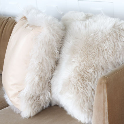 Long-Wool saueskinnspute | LW | Skinnunderlag Hvit