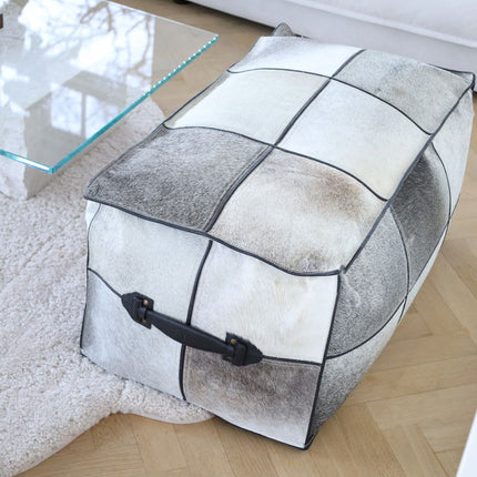 Kalveskinn Pouf | Lang