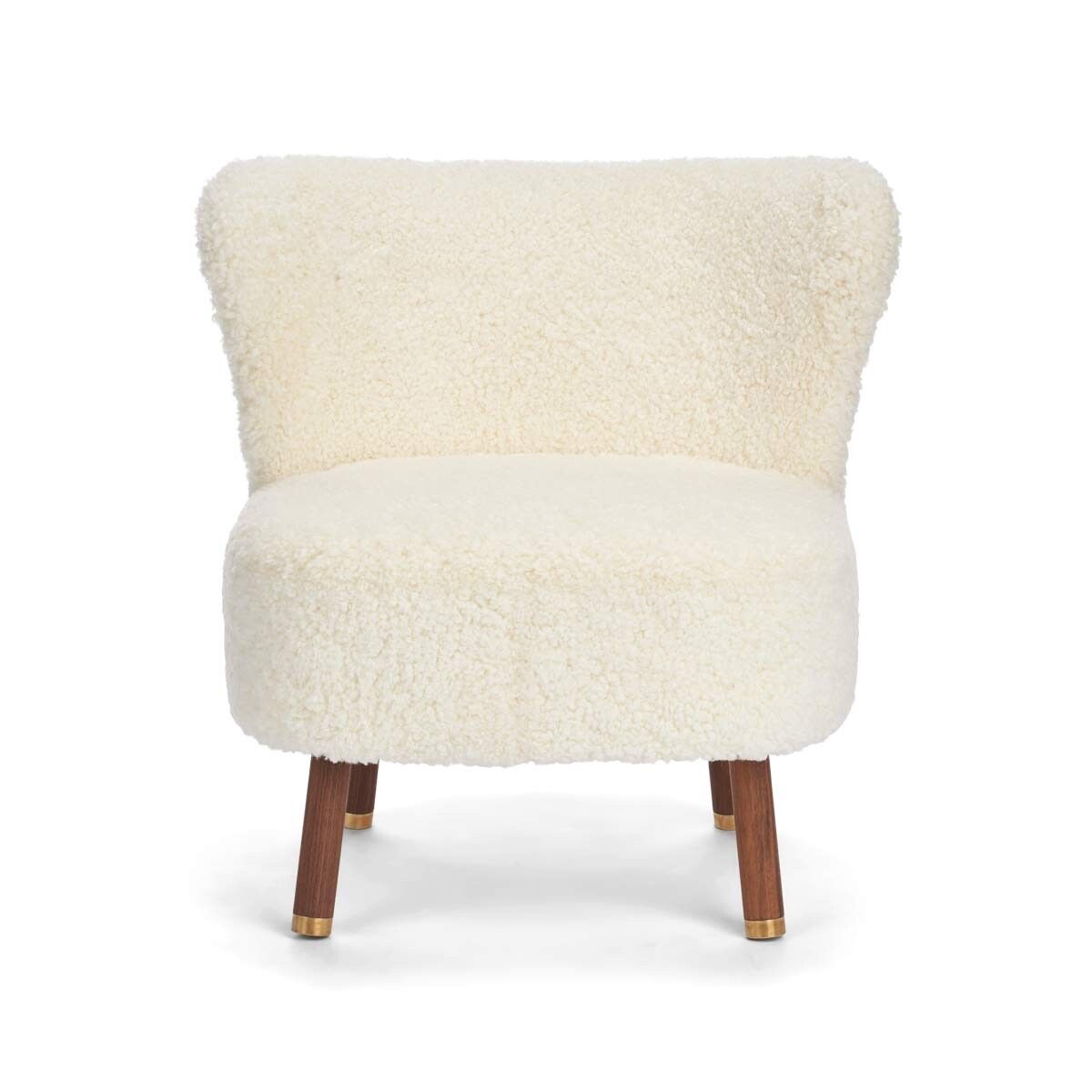 Emil Lounge Chair | Korthåret Hvit