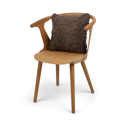 Saueskinnpute | Korthåret | New Zealand | 40x40 cm Gråbrun