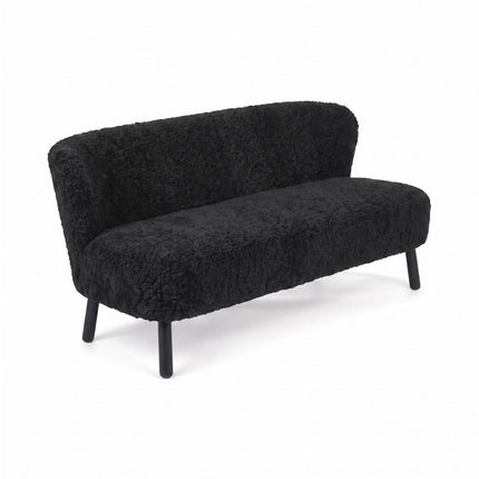 Emanuel 2-seters sofa Svart